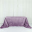 Taffeta 90"x132" Rectangle Tablecloth Violet Amethyst - Seamless Accordion Crinkle Table Cover