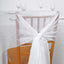 5 Pack Chiffon Chair Sashes White - Soft & Lightweight Designer Chair Bows for Stylish DIY Chair Accents 22"x78"