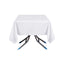 Polyester Square 70"x70" Tablecloth White - Wrinkle-Resistant & Durable Table Cover for Events