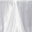 Satin Rectangular 90"x132" Tablecloth White - Seamless Stylish Table Cover for Weddings and Parties