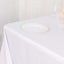 Polyester 90"x156" Rectangle Tablecloth White - Rounded Corners and Seamless Design for Luxe Events