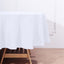 Polyester 90" Round Tablecloth White - Stain and Wrinkle-Resistant Table Cover for Party & Gatherings