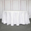 Taffeta 120" Round Tablecloth White - Seamless Accordion Crinkle Design for Stylish Occasions