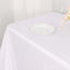 Polyester 90"x132" Rectangle Tablecloth White - Rounded Corners and Seamless Design for Sophisticated Gatherings