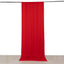 Red 4-Way Stretch Spandex Event Curtain Drapes, Wrinkle Free Backdrop Event Panel with Rod Pockets - 5ftx12ft