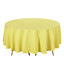 Polyester 90" Round Tablecloth Yellow - Stain & Wrinkle-Resistant Table Cover