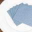20 Pack Linen-Like Paper 5"x5" Napkins Dusty Blue - Highly Absorbent Airlaid Napkins