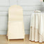 10 Pack Polyester Chair Cover for Banquet Chairs Beige - Stain-Resistant Reusable Slip-On Slipcover