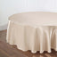 Satin 90" Round Tablecloth Beige - Smooth and Lustrous Table Cover