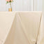 Scuba Rectangular 90"x132" Tablecloth Beige - Wrinkle Free, Stain Resistant & Seamless Table Cover