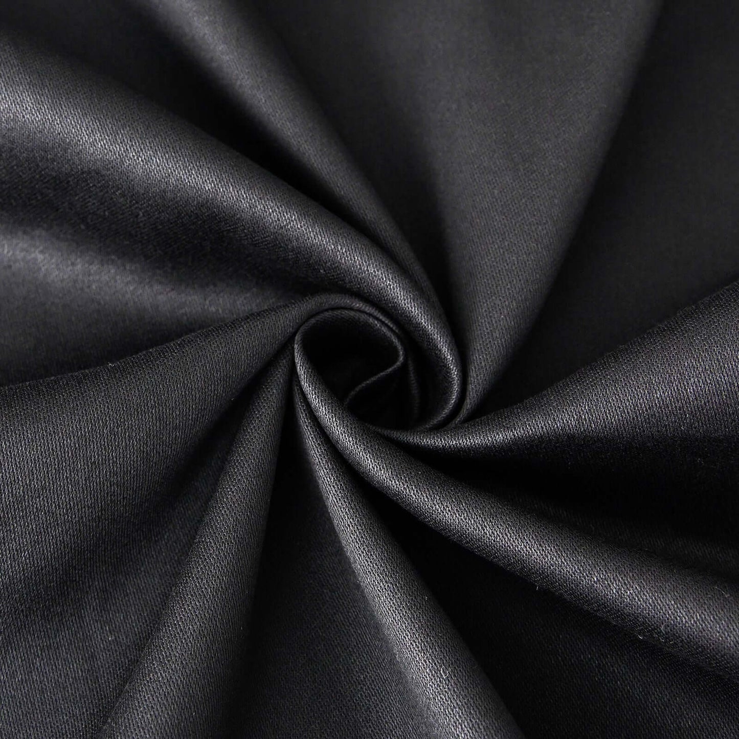 100% Cotton 90"x90" Square Tablecloth Black Linen - Soft & Breathable Fabric Table Cover