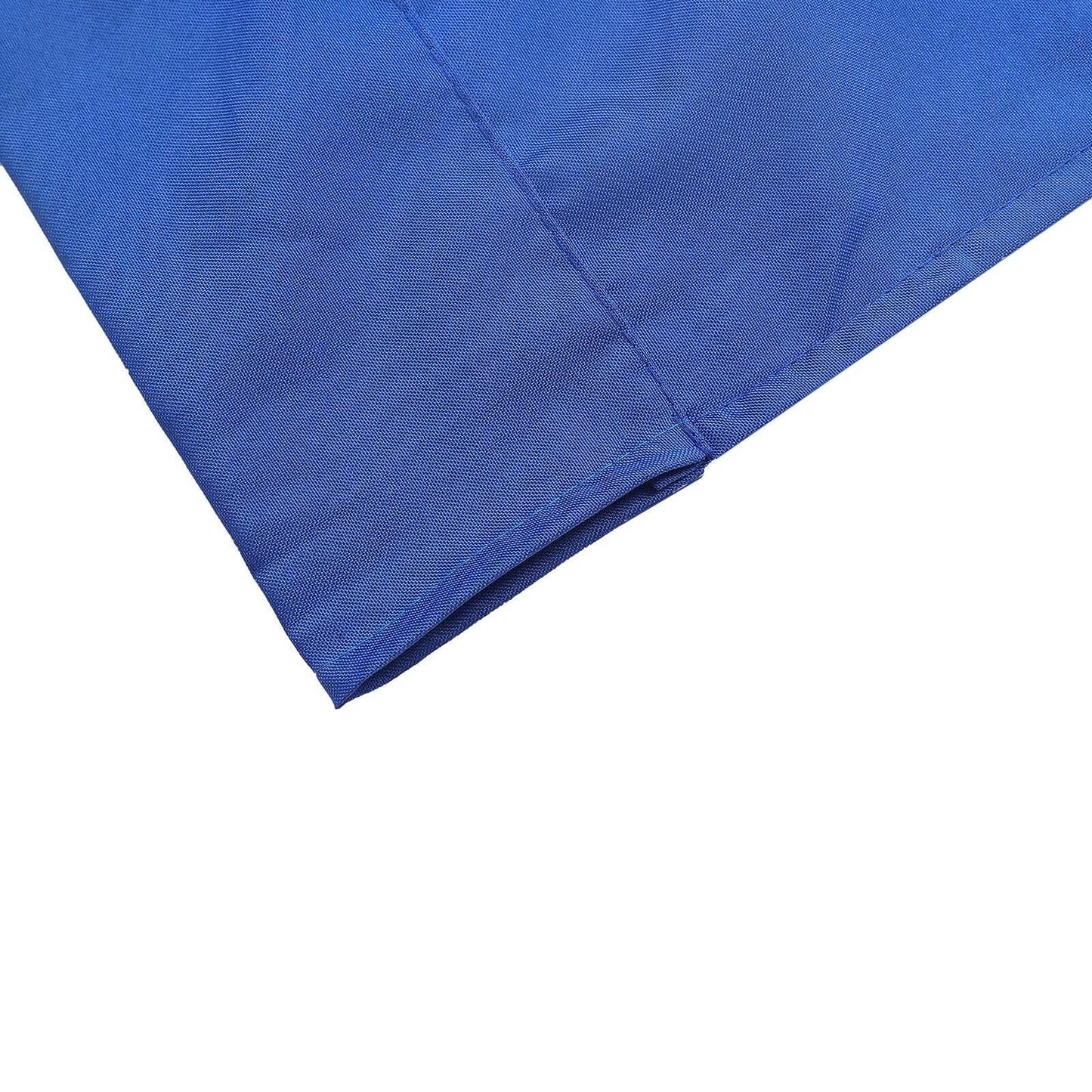 2 Pack Royal Blue Polyester Event Curtain Drapes, 10ftx8ft Backdrop Event Panels With Rod Pockets 130 GSM