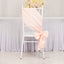 5 Pack Lamour Satin 6"x106" Chair Sashes Blush - Stylish Reusable Decorative Bows