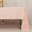 Lamour Satin 60"x126" Rectangle Tablecloth Blush - Soft & Silk-Like Table Cover