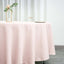 Polyester 108" Round Tablecloth Blush - Wrinkle-Resistant Table Cover
