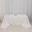 100% Cotton 90"x156" Rectangle Tablecloth White Linen - Seamless, Soft & Breathable Table Cover