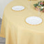 Premium Polyester 132" Round Tablecloth Champagne - Seamless 220GSM Wrinkle-Resistant Table Cover