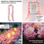 20 LED Garland Fairy String Lights Cherry Blossom Design Blush Warm White - Battery Operated Party DÃ©cor 6ft