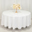 Cotton Blend 108" Round Tablecloth White - Wrinkle-Resistant Design for Versatile Table Settings
