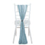 5 Pack Cheesecloth Gauze 16"x88" Chair Sashes Dusty Blue - Boho Chair Decorations