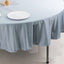 Scuba Round 90" Tablecloth Dusty Blue - Wrinkle Free & Stain Resistant Table Cover