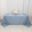Scuba Rectangular 90"x132" Tablecloth Dusty Blue - Wrinkle Free, Stain Resistant & Seamless Table Cover