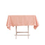 Lamour Satin 54"x54" Square Tablecloth Dusty Rose - Durable & Silk-Like Table Cover