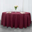 Premium Polyester 108" Round Tablecloth Burgundy - Wrinkle-Resistant 220GSM Table Cover