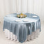 Satin 90"x90" Table Overlay Square Tablecloth Dusty Blue - Smooth Finish Table Topper