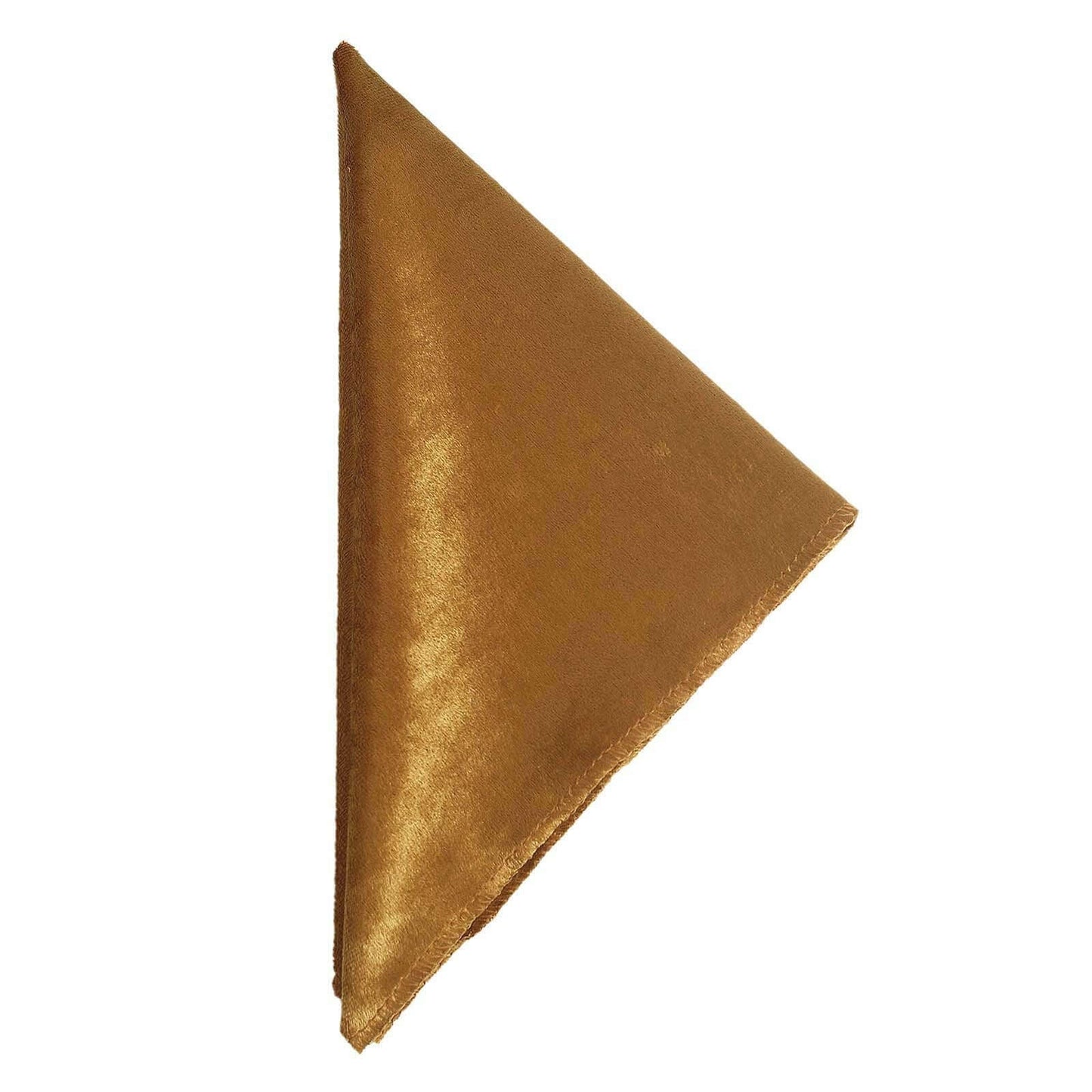 5 Pack Premium Velvet 20"x20" Napkins Gold - Soft Sheen Finish Cloth Napkins for Upscale Gatherings