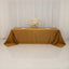 Lamour Satin 90"x156" Rectangle Tablecloth Gold - Luxurious, Soft Seamless Table Cover for Stylish Settings