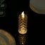 3-Pack LED Flameless Candle Lights Rose Halo Acrylic Diamond Pattern Warm White - Pillar Lamps 6"