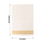 20 Pack Linen-Like Paper 8"x4" Napkins White With Gold Lines - Soft Hygienic Airlaid Guest Towels