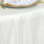 Polyester 120" Round Tablecloth Ivory - Seamless Wrinkle-Resistant Table Cover