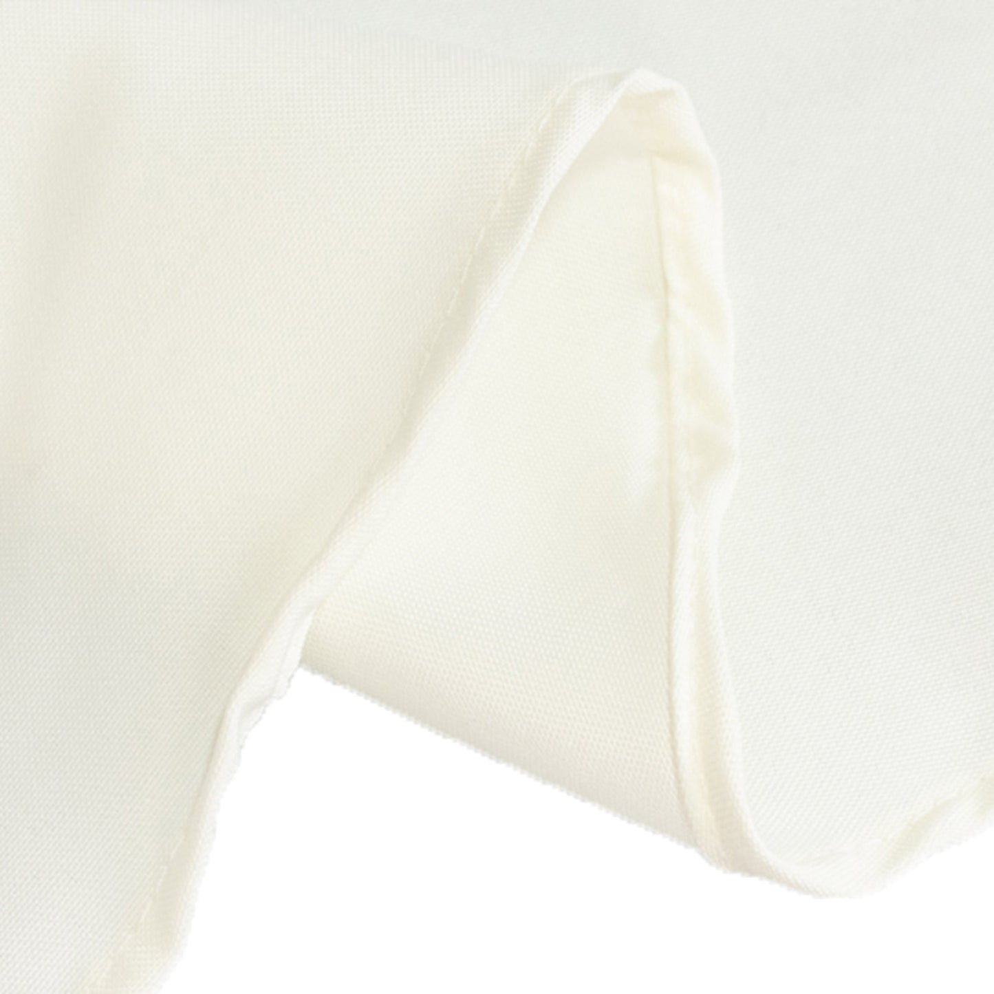 Fire Retardant Premium Polyester 90" Round Tablecloth Ivory - High-Performance Table Cover