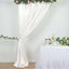 8ftx10ft Ivory Satin Event Curtain Drapes, Backdrop Event Panel