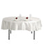 Satin 90" Round Tablecloth Ivory - Smooth and Lustrous Table Cover