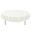 Premium Polyester 70" Round Tablecloth Ivory - Stain and Wrinkle-Resistant 220GSM Table Cover