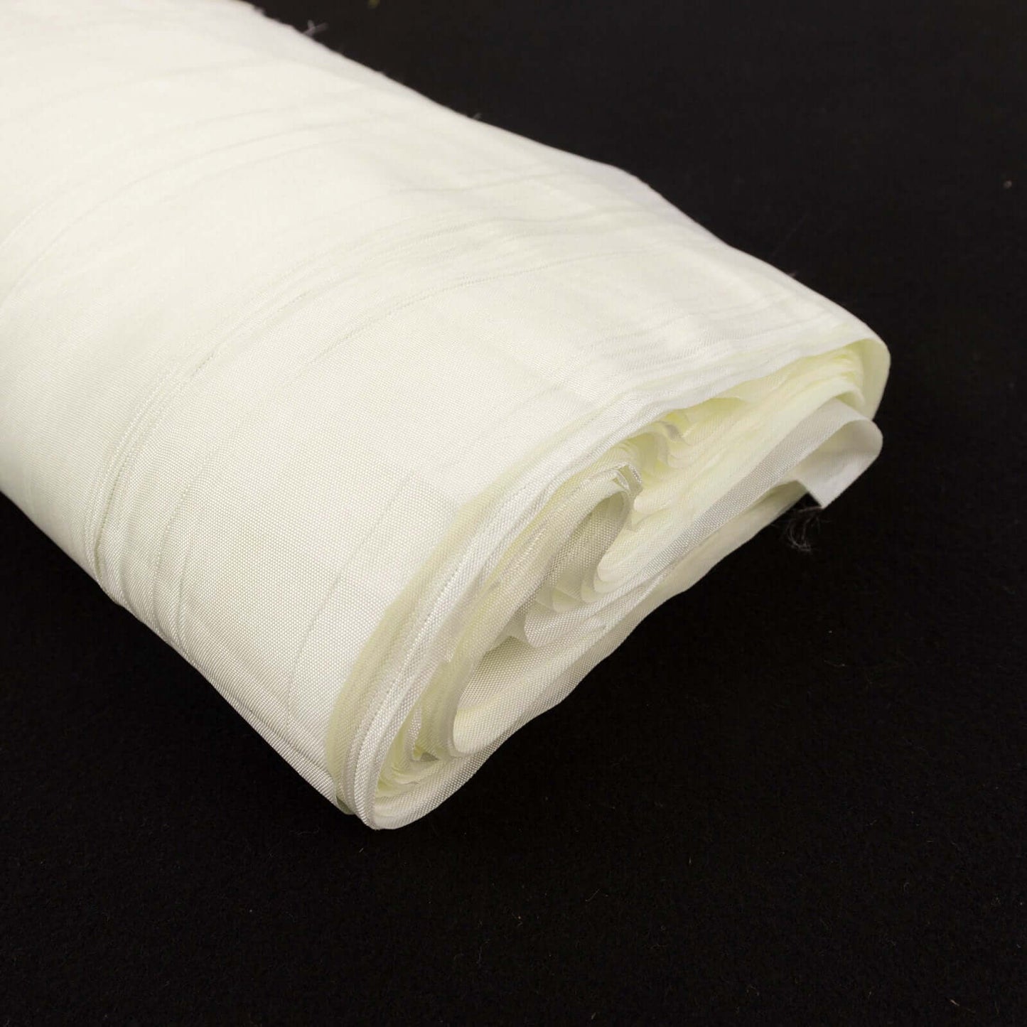 54"x10 Yards Ivory Accordion Crinkle Taffeta Fabric Bolt