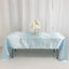 Satin Rectangular 60"x126" Tablecloth Light Blue - Smooth and Lustrous Table Cover