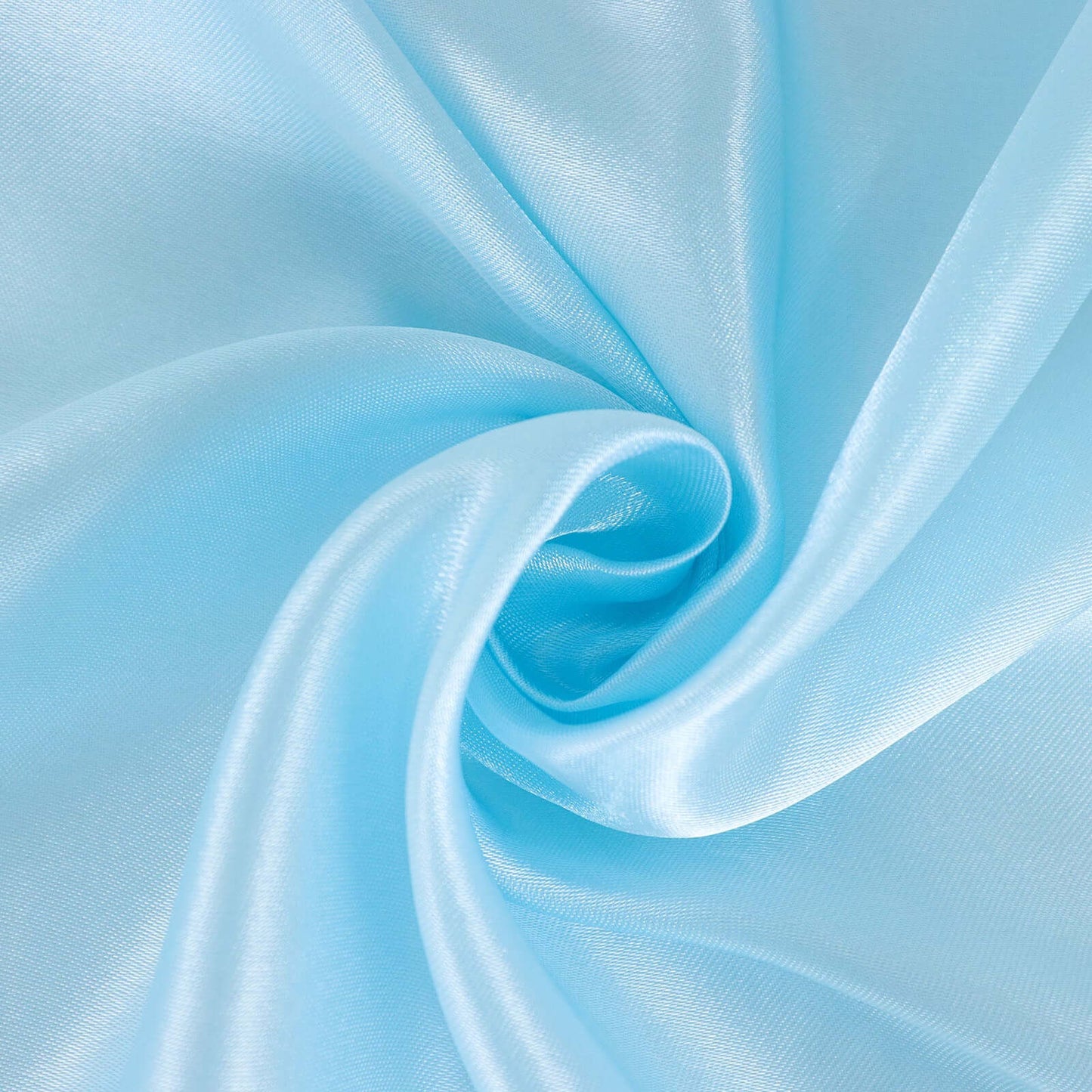 Satin Rectangular 60"x102" Tablecloth Light Blue - Smooth and Lustrous Table Cover