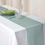 10 Pack Sheer Organza 14"x108" Table Runners Hunter Emerald Green - Soft and Lightweight Table Accent