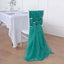 5 Pack Chiffon Chair Sashes Turquoise - Soft & Lightweight Designer Chair Bows 22"x78"