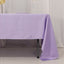 Lamour Satin 60"x126" Rectangle Tablecloth Lavender Lilac - Soft & Silk-Like Table Cover