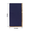 50-Pack Paper Dinner Napkins Navy Blue with Gold Foil Edge 2 Ply - Stylish Disposable Napkins