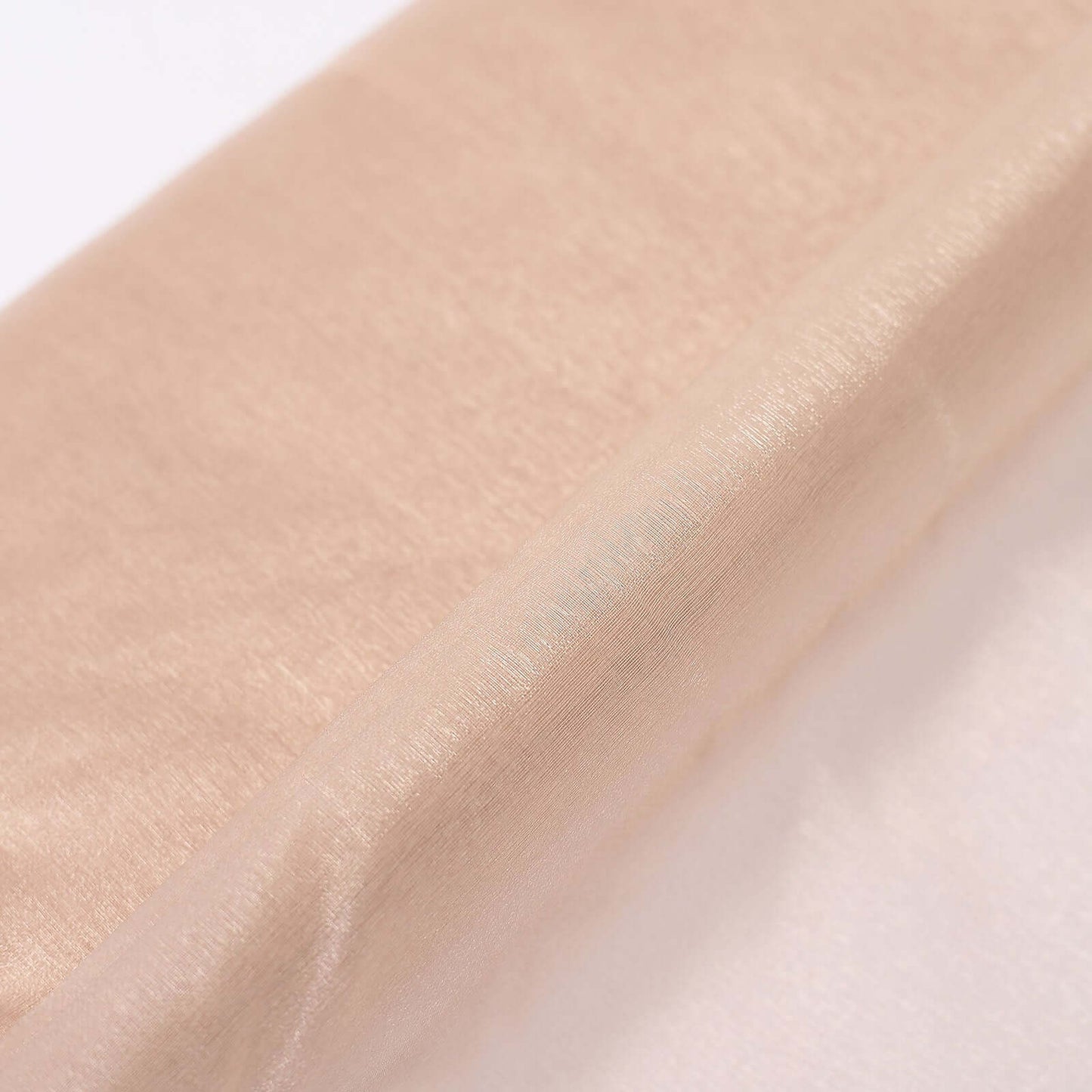 54"x10yd Nude Solid Sheer Chiffon Fabric Bolt, DIY Voile Drapery Fabric