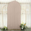 7ft Matte Nude Spandex Fitted Chiara Backdrop Stand Cover For Round Top Wedding Arch