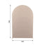 8ft Matte Nude Spandex Fitted Wedding Arch Cover For Round Top Chiara Backdrop Stand