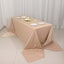 Scuba Rectangular 90"x156" Tablecloth Nude - Wrinkle Free, Stain Resistant & Seamless Table Cover