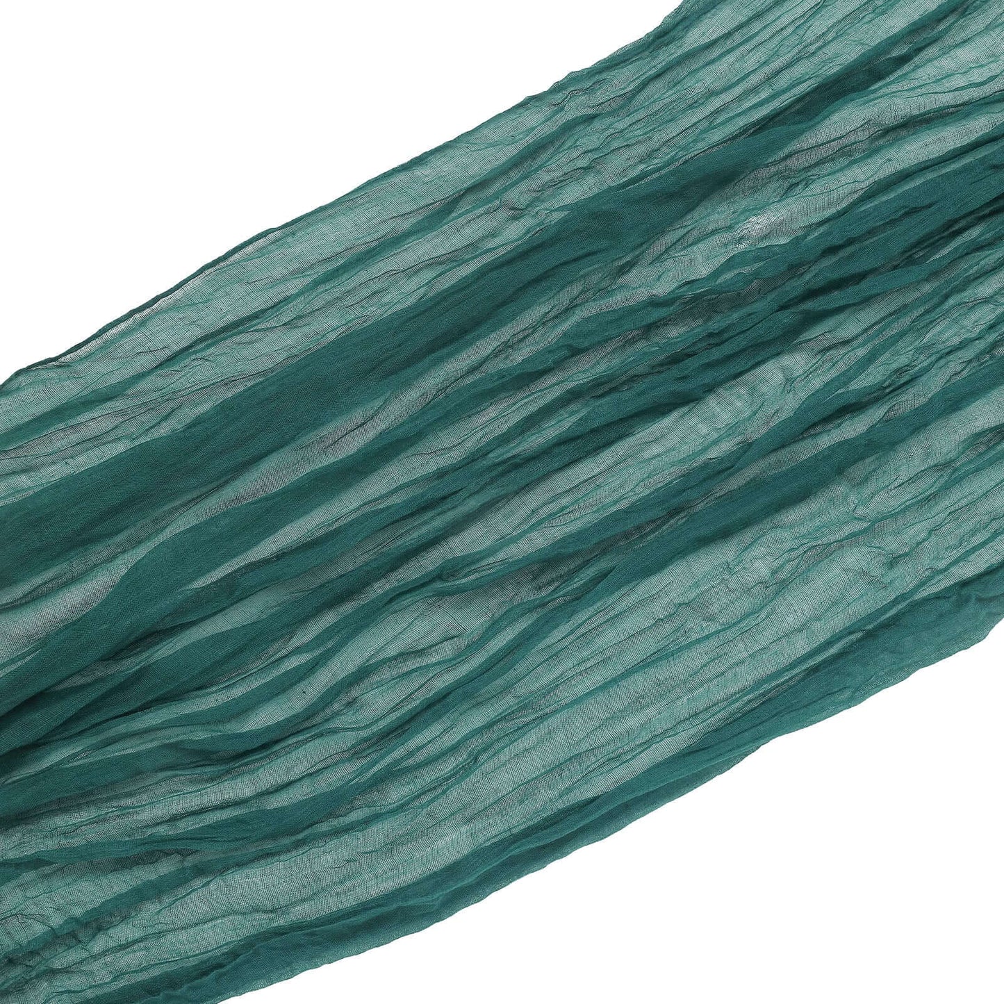 20ft Peacock Teal Gauze Cheesecloth Fabric Wedding Arch Drapery, Window Scarf Valance, Boho Decor Arbor Curtain Panel